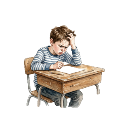 Enfant face à ses difficultés